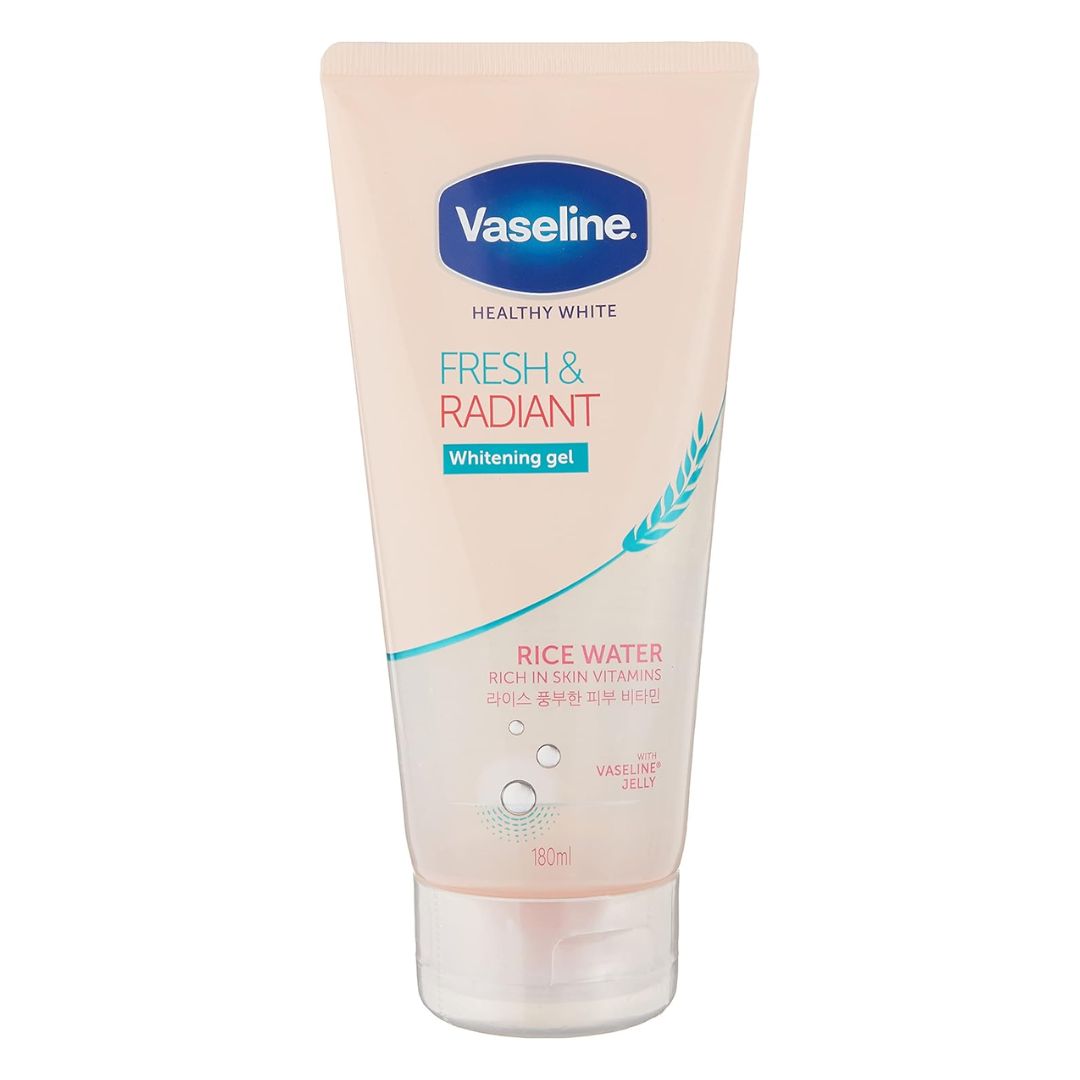 Vaseline Healthy White Fresh & Radiant Rice Water Whitening Gel 180ml,8888086782452