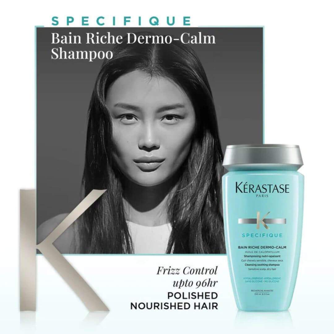 Kerastase Specifique Bain Riche Dermo Calm Cleansing Soothing Shampoo 250ml,3474636397396