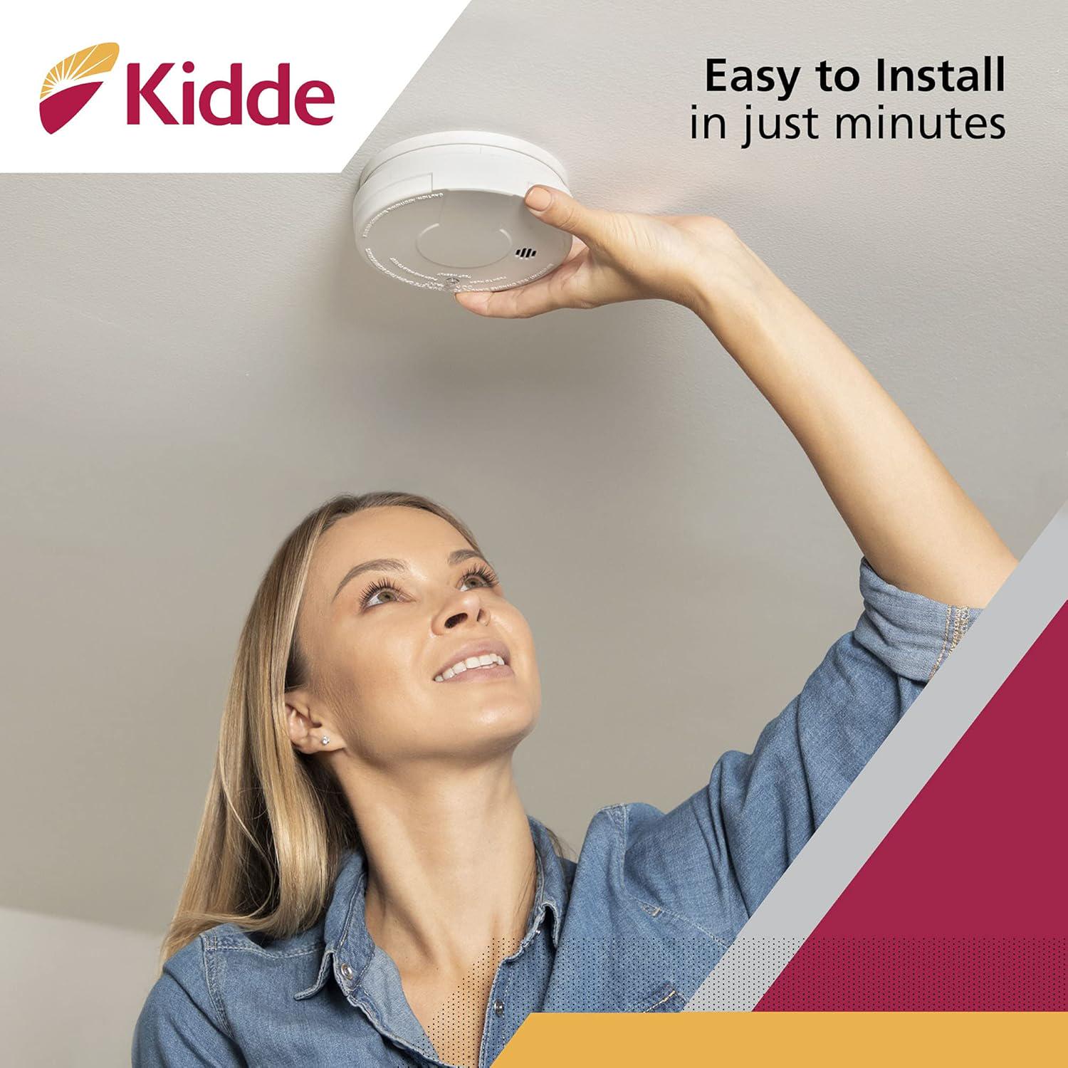 Kidde Smoke Detector, 9-Volt Battery Operated, Ionization Smoke Alarm, Battery Included,047871260515