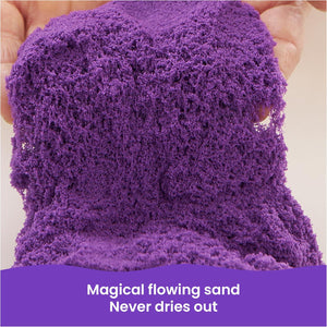 Kinetic Sand 2.5 lbs Purple Moldable Sensory Sand Toy Resealable Bag for Kids Ages 3+