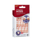 KISS Kiss Everlasting French Nail Manicure, Chip-Free With Flexi-Fit Technology, Real Short, Endless , Nail Kit With Pink Nail Glue (Net Wt. 2 G / 0.07oz.), Mini File, Manicure Stick, And 28 Fake Nails