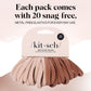 Kitsch Kitsch Nylon Hair Ties For Girls And Women - No Snag, Pain-free Hair Ties No Damage Rubber Bands Ideal For Ponytails, Updos And Braids, 20pcs Blush