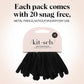 Kitsch Kitsch Nylon Hair Ties For Girls And Women - No Snag, Pain-free Hair Ties No Damage Ideal For Ponytails, Updos And Braids, 20pcs Black