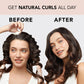 Kitsch Kitsch Satin Heatless Hair Curler Set - Heatless Curls Overnight, Hair Rollers For Soft Curls And Frizz-Free Styling, No Heat Curlers To Sleep In, Curling Rod Headband With 2 Scrunchies - Sunset Tie Dye