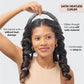 Kitsch Kitsch Satin Heatless Hair Curler Set - Heatless Curls Overnight, Hair Rollers For Soft Curls And Frizz-Free Styling, No Heat Curlers To Sleep In, Curling Rod Headband With 2 Scrunchies - Charcoal