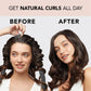 Kitsch Kitsch Satin Heatless Hair Curler Set - Heatless Curls Overnight, Hair Rollers For Soft Curls And Frizz-Free Styling, No Heat Curlers To Sleep In, Curling Rod Headband With 2 Scrunchies - Charcoal