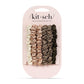 Kitsch Kitsch Ultra Petite Satin Scrunchies For Women - No Crease Hair Ties For Girls | Scrunchies For All Hair Types And Textures, Perfect For Day Or Night - 6 Pcs, Eucalyptus
