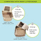 Kitty Sift Disposable Cat Litter Boxes, 6-Pack, Sustainable, Easy Clean, Large Size