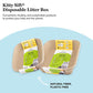 Kitty Sift Disposable Cat Litter Boxes, 6-Pack, Sustainable, Easy Clean, Large Size