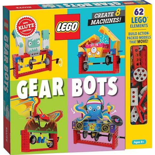 Klutz LEGO Gear Bots Science STEM Activity Kit for Kids Ages 8 to 12 Buildable Robotic Toys and Educational Creative Engineering Fun