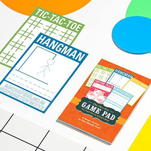 Knock Knock On-the-Go Game Pad, 1 Travel Activity Pad for Kids, 6 x 9 Inches, Portable Fun Games Anywhere