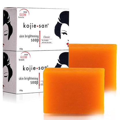 Kojie San Kojie San Skin And Body Brightening Soap - Original Kojic Acid, Dark Spot Remover Bar Soap With Glycerin And Tea Tree Oil - 65g X 2 Bars