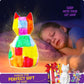 LAOESE Paint Your Own Cat Lamp Kit, DIY Kids Craft Toy with Art Supplies, Ages 6–12 Gift Idea