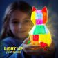 LAOESE Paint Your Own Cat Lamp Kit, DIY Kids Craft Toy with Art Supplies, Ages 6–12 Gift Idea