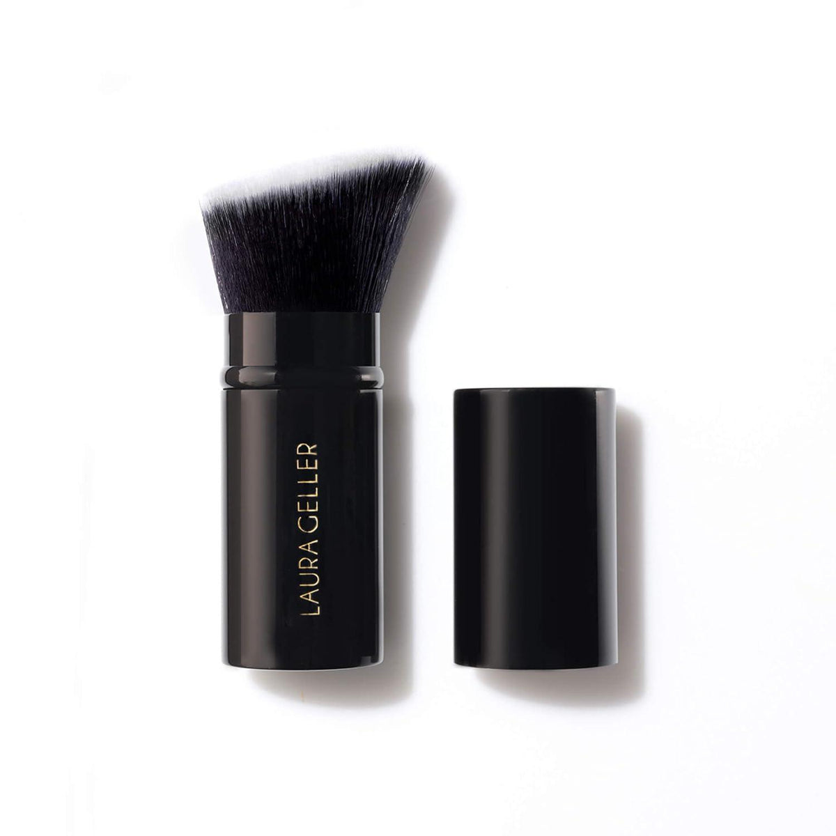 LAURA GELLER NEW YORK LAURA GELLER NEW YORK Retractable Black Kabuki Brush For Liquid, Cream And Powder Face Makeup With Aluminum Handle