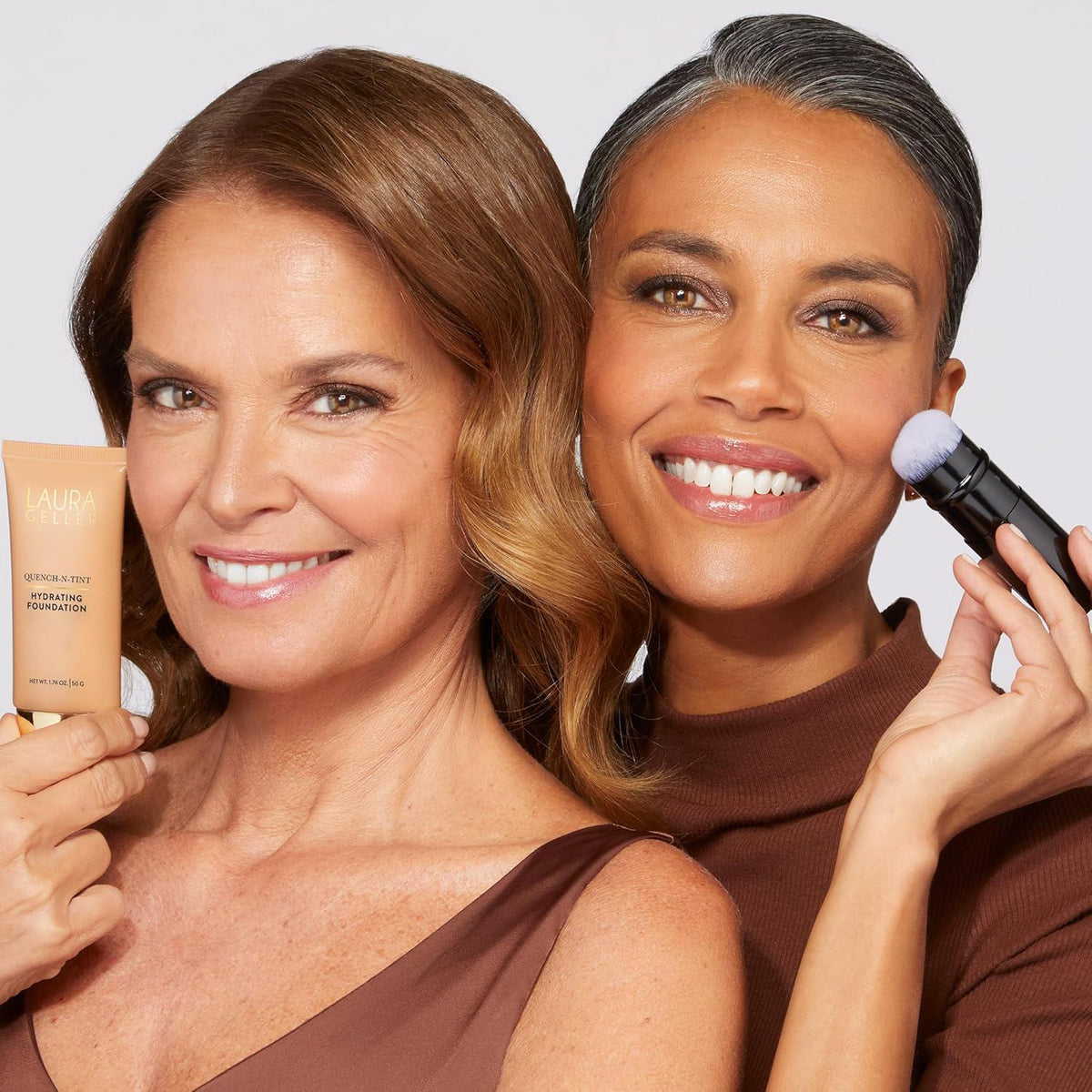 LAURA GELLER NEW YORK LAURA GELLER NEW YORK Retractable Airbrush Kabuki Brush For All Face Makeup And Foundation For Liquid, Cream And Powder Face Makeup With Aluminum Handle