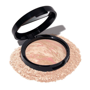 LAURA GELLER NEW YORK LAURA GELLER NEW YORK Award-Winning Baked Balance-n-Brighten Color Correcting Powder Foundation - Porcelain - Buildable Light To Medium Coverage - Demi-Matte Natural Finish