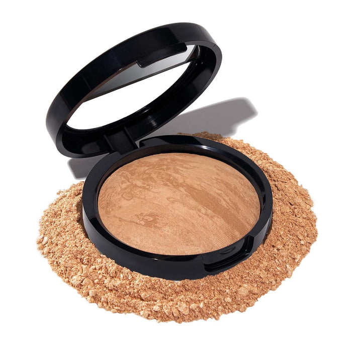 LAURA GELLER NEW YORK LAURA GELLER NEW YORK Award-Winning Baked Balance-n-Brighten Color Correcting Powder Foundation - Golden Medium - Buildable Light To Medium Coverage - Demi-Matte Natural Finish
