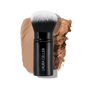LAURA GELLER NEW YORK LAURA GELLER NEW YORK Retractable Airbrush Kabuki Brush For All Face Makeup And Foundation For Liquid, Cream And Powder Face Makeup With Aluminum Handle