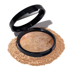 LAURA GELLER NEW YORK LAURA GELLER NEW YORK Award-Winning Baked Balance-n-Brighten Color Correcting Powder Foundation - Medium - Buildable Light To Medium Coverage - Demi-Matte Natural Finish