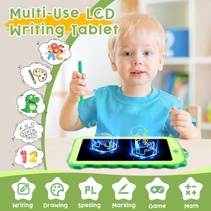 LCD Writing Tablet for Kids, 8.5”, Dinosaur Drawing Pad, Colorful Doodle Toy for Ages 2–8 Boys & Girls