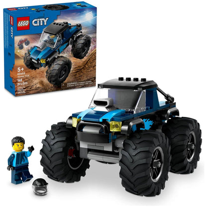 LEGO City Blue Monster Truck Toy Set 60402 Mini Monster Truck with Driver Figure Gift for Kids Age 5 Plus