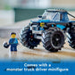 LEGO City Blue Monster Truck Toy Set 60402 Mini Monster Truck with Driver Figure Gift for Kids Age 5 Plus