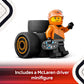 LEGO City McLaren F1 Car Toy 60442 with Driver Minifigure Gift Set for Kids Age 6+