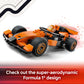 LEGO City McLaren F1 Car Toy 60442 with Driver Minifigure Gift Set for Kids Age 6+