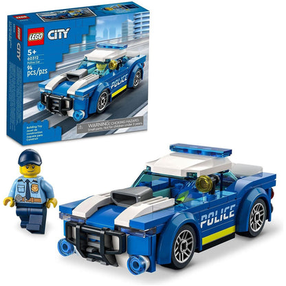 LEGO City Police Car Building Set 60312 with Officer Minifigure Gift for Kids Ages 5 and Up