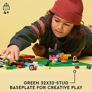 LEGO Classic Green Baseplate 32x32 Stud Building Foundation for Brick Creations and Nature Scenes 11023