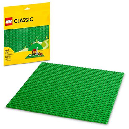 LEGO Classic Green Baseplate 32x32 Stud Building Foundation for Brick Creations and Nature Scenes 11023