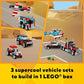 LEGO Creator 3-in-1 Flatbed Truck Helicopter Toy Set, Transforms into Plane & Hot Rod, Ages 7+, 31146