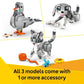 LEGO Creator 3 in 1 Animal Set 31163 Build Playful Cat Dog or Pigeon Birthday Gift for Kids Ages 8 Plus