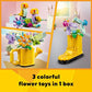 LEGO Creator 3 in 1 Flowers in Watering Can Set Builds Rain Boots or Birds Ages 8+