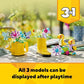 LEGO Creator 3 in 1 Flowers in Watering Can Set Builds Rain Boots or Birds Ages 8+