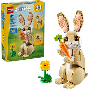 LEGO Creator 3 in 1 Cute Bunny Set 31162 Bunny Llama and Seal Animal Building Toy for Kids Age 8 and Up