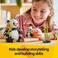 LEGO Creator 3-in-1 Panda Family Set, Model 31165, Builds Panda, Penguin, or Orca for Kids Ages 8+
