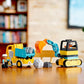 LEGO DUPLO Town Truck & Excavator Set (10931), Construction Vehicles Toy for Toddlers Ages 2–4, Motor Skill Learning Gift