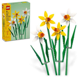 LEGO Daffodils Artificial Flower Building Kit for Kids Ages 8 and Up Decorative Gift 40747