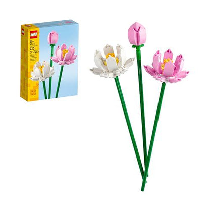 LEGO Lotus Flower Building Toy Set 40647 Artificial Flowers for Decor Gift for Kids and Adults