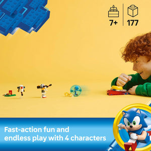LEGO Sonic Hedgehog Campfire Clash Set 77001 for Kids Age 7 Plus Gaming Toy with Figures and Camp Scene