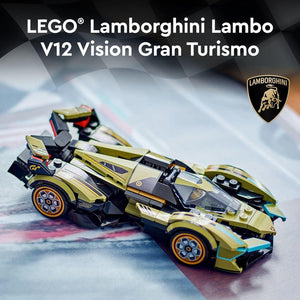 LEGO Speed Champions Lamborghini Vision GT Building Set 76923, F1 Style Toy Car for Kids & Fans