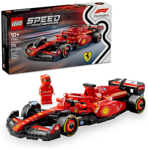 LEGO Speed Champions Ferrari SF24 Race Car Set for Kids Age 10 Plus Ferrari F1 Model for Building Display or Play 77242