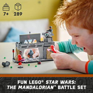 LEGO Star Wars Mandalorian Paz Vizsla and Moff Gideon Battle Set for Kids with 4 Minifigures 75386