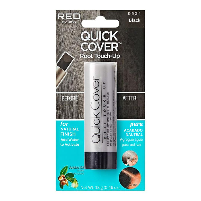 Red By Kiss Quick Cover KGC01 Black Root Touch-Up Stick 13g