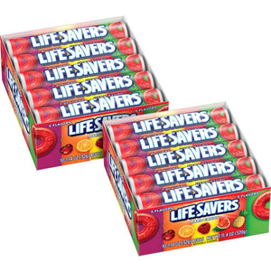 Life Savers 5 Flavors Hard Candy Rolls, 1.14 oz, 10 Count, Pack of 2