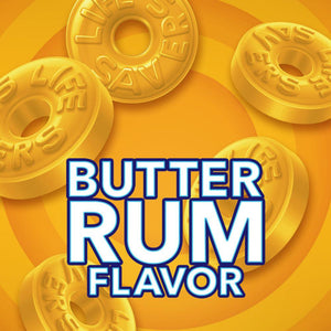 Life Savers Butter Rum Hard Candy, Bulk Individually Wrapped, Pack of 4