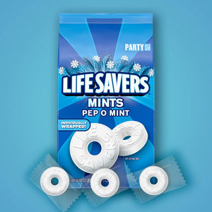 Life Savers Pep-O-Mint Peppermint Hard Candy, Individually Wrapped, Party Size 44.93 oz Bag