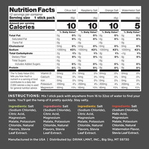 Drink LMNT Zero Sugar Electrolytes, Variety Pack, 12 Count